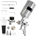 Clear/Top Tip Auto Coat Gravity Spray Sets, Automotive Gun with Paint, 1000cc Cup Gun, Stainless Aluminum Performance Spray Fluid for & HVLP SKYSHALO 1.3/1.7mm Feed High Primer, Touch-Up
