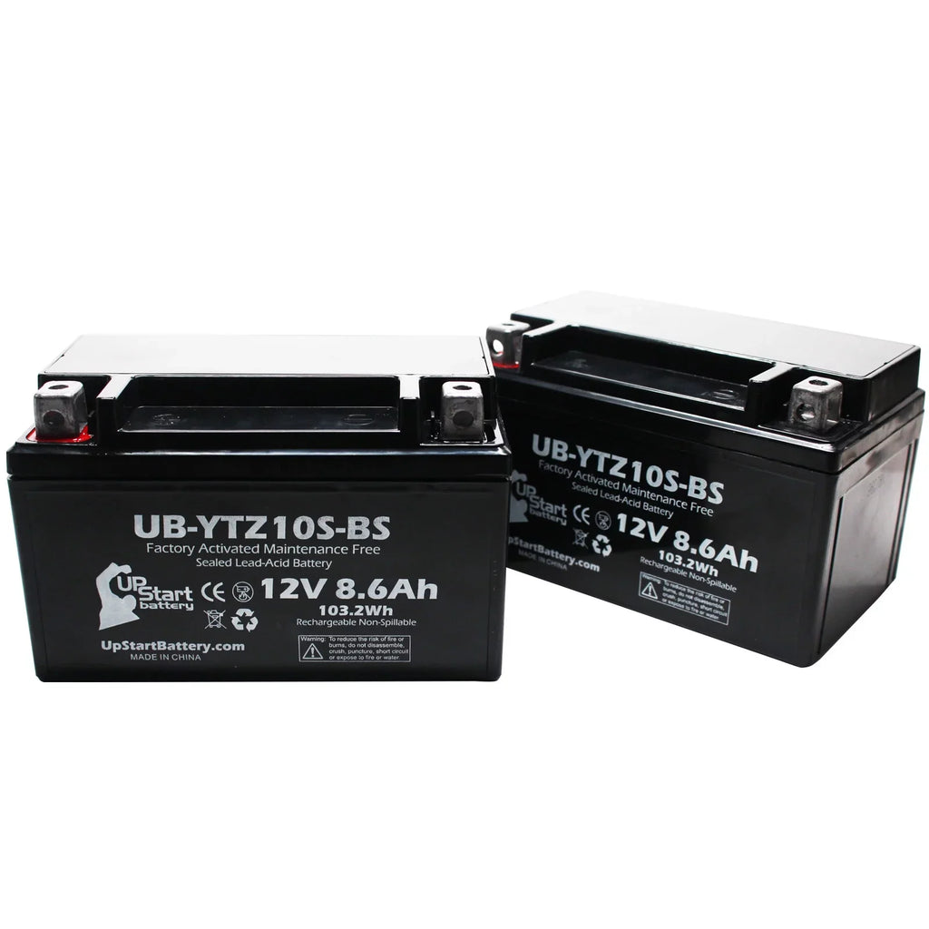 UB-YTZ10S-BS Battery Replacement 8.6Ah, 1000CC Activated, Free, 2005 YZF-R1 - Yamaha Battery 2-Pack Motorcycle UpStart 12V, Factory Maintenance