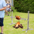 Stainless Kit BBQ Roaster Rotisserie Lamb Spit Steel Large 53'' Picnic ZhdnBhnos Grill exterior 15W Electric Barbecue Chicken Cooker Pig