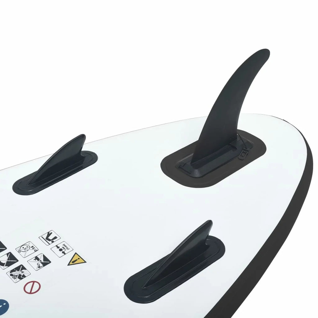 Paddleboard Inflatable White and Black Set MABOTO