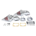 2007 Chrome Boulevard M109 Intake Suzuki Dual Cleaner Filter - with Plus Air Compatible Krator Spike