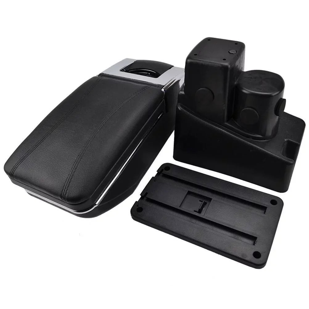 Compartment Fit For 2002-2008 Black Box Honda Central Armrest Console Jazz/ Storage