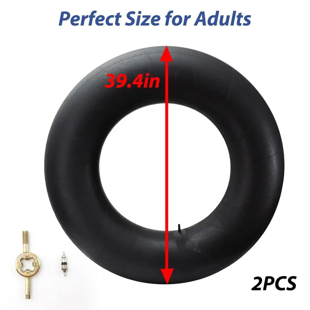 Large Tubes, Float Rubber River Tire Tubes Duty Snow Pool 39inch Inner Snow Tubes Sledding, for Pool Closing Tubes, Inner & for Rubber Snow 2PCS Heavy Tubes liquid Adults,
