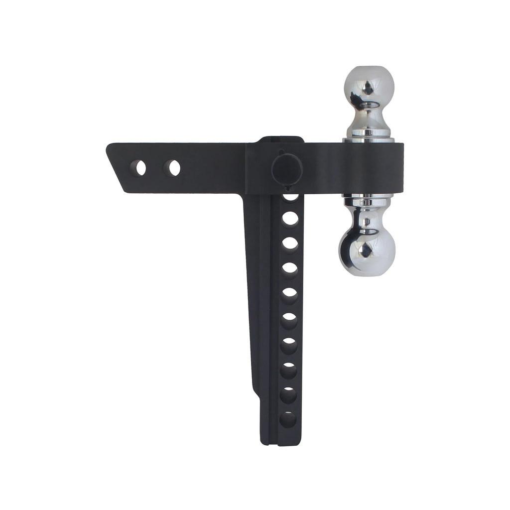 0-10" Hitch: Resistance) Valet with Drop (700-Hour 10K Blackout Reversible 2-5/16" Wrinkle Trailer Drop, Coating High-Grade Powder Corrosion Ball, & Black Aluminum Series Adjustable Signature 2"