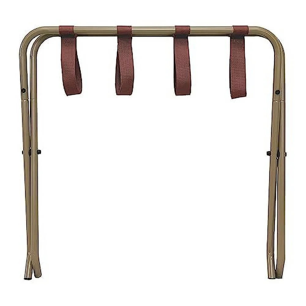 Luggage Foldable Rack Stand Hotel, Finish Guest Suitcase Bedroom for Kings Room, - Furniture Metal Gold Brand