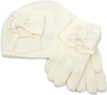 Hat Kate Box Gift Set Cream Spade Gloves York Ladies And Winter Bow