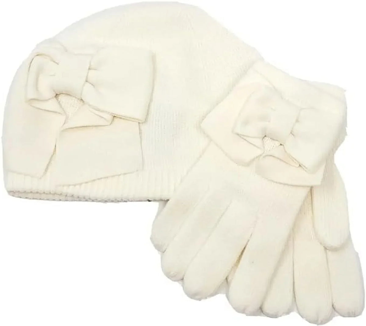 Hat Kate Box Gift Set Cream Spade Gloves York Ladies And Winter Bow