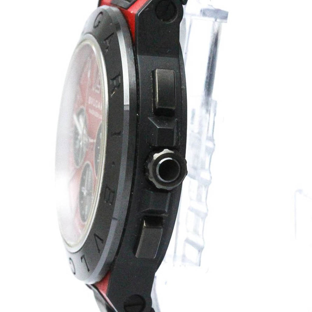 Ceramic Pre-Owned Watch (Good) BVLGARI DG42SMCCH Chronograph Diagono Automatic Magnesium BF567466