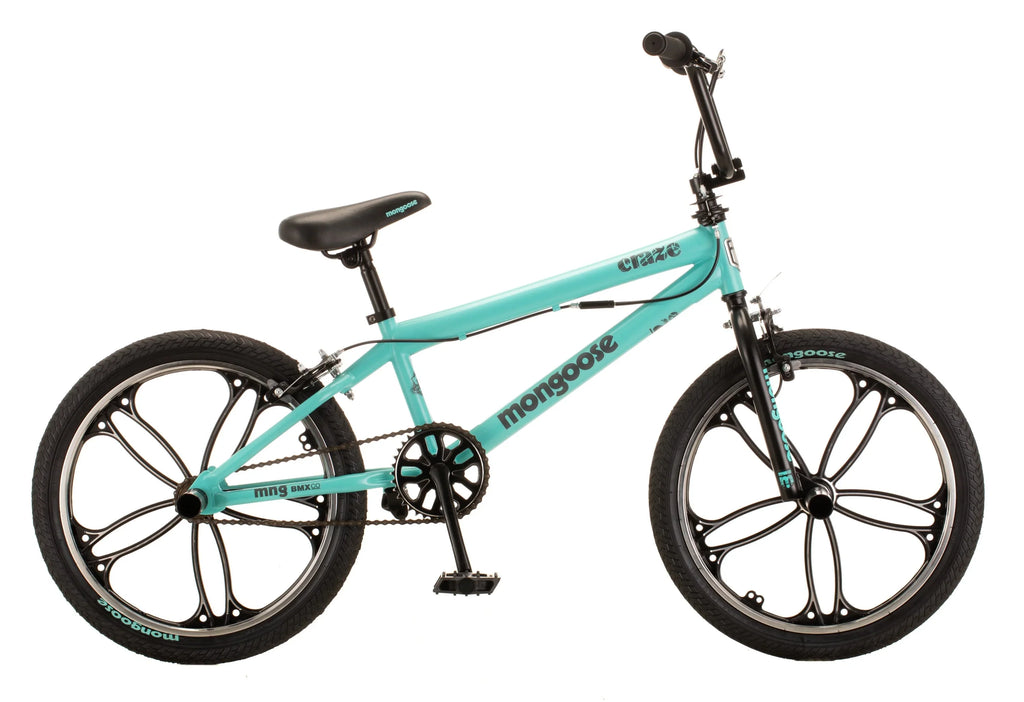 BMX Girls Kids Mint Boys and Bike, and Black Mongoose 6+, 20 Ages inch Craze