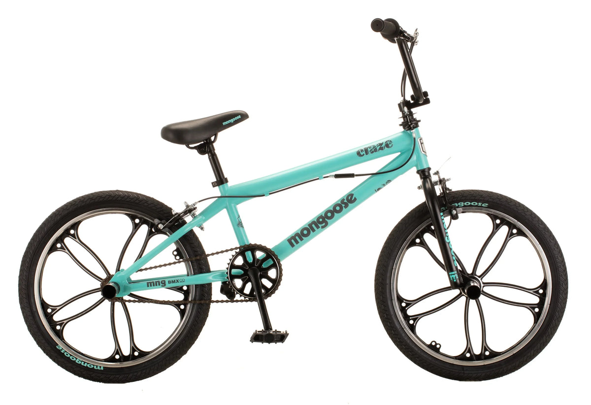 BMX Girls Kids Mint Boys and Bike, and Black Mongoose 6+, 20 Ages inch Craze