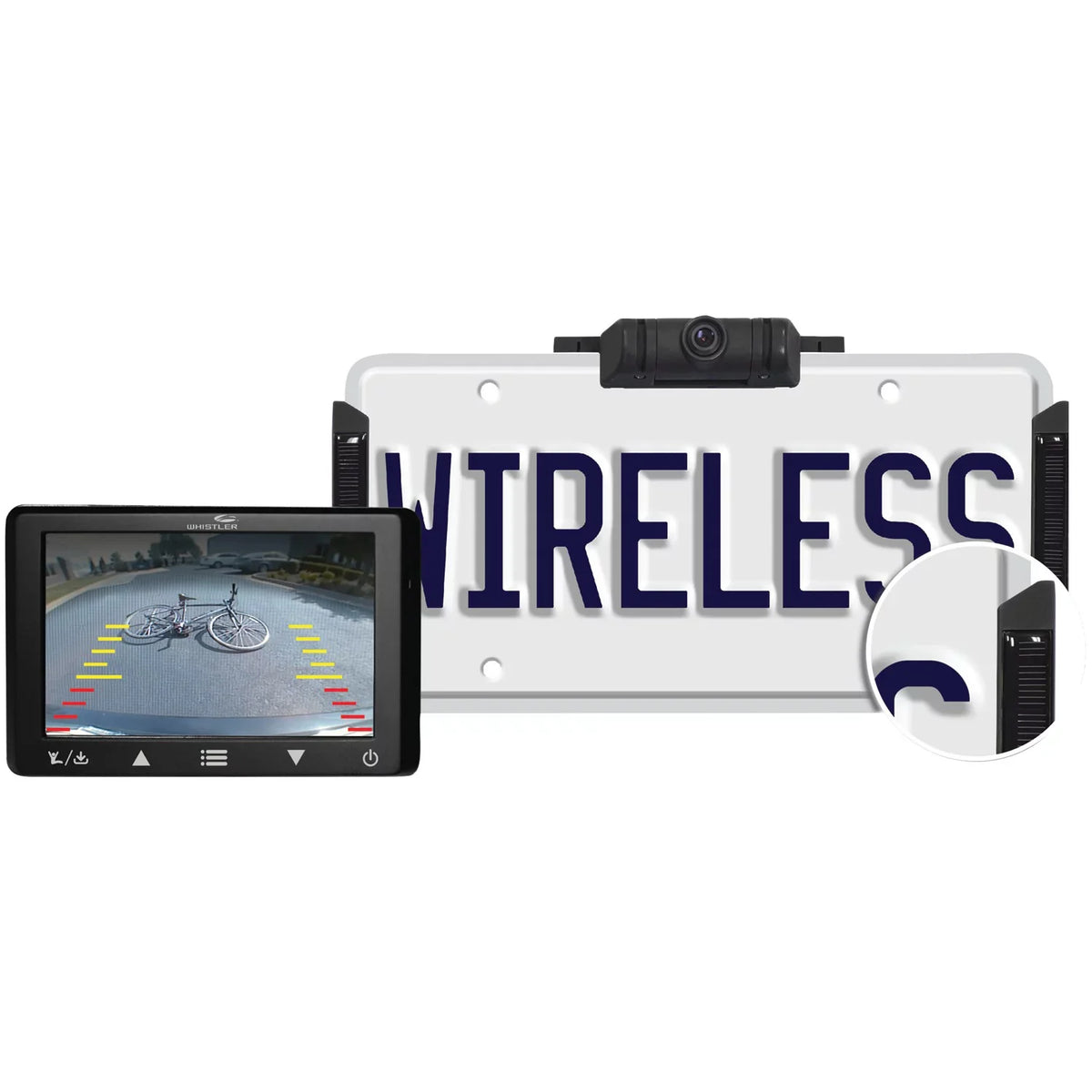 with Backup Whistler WBU-1000 Digital Wireless Camera Solar Panels