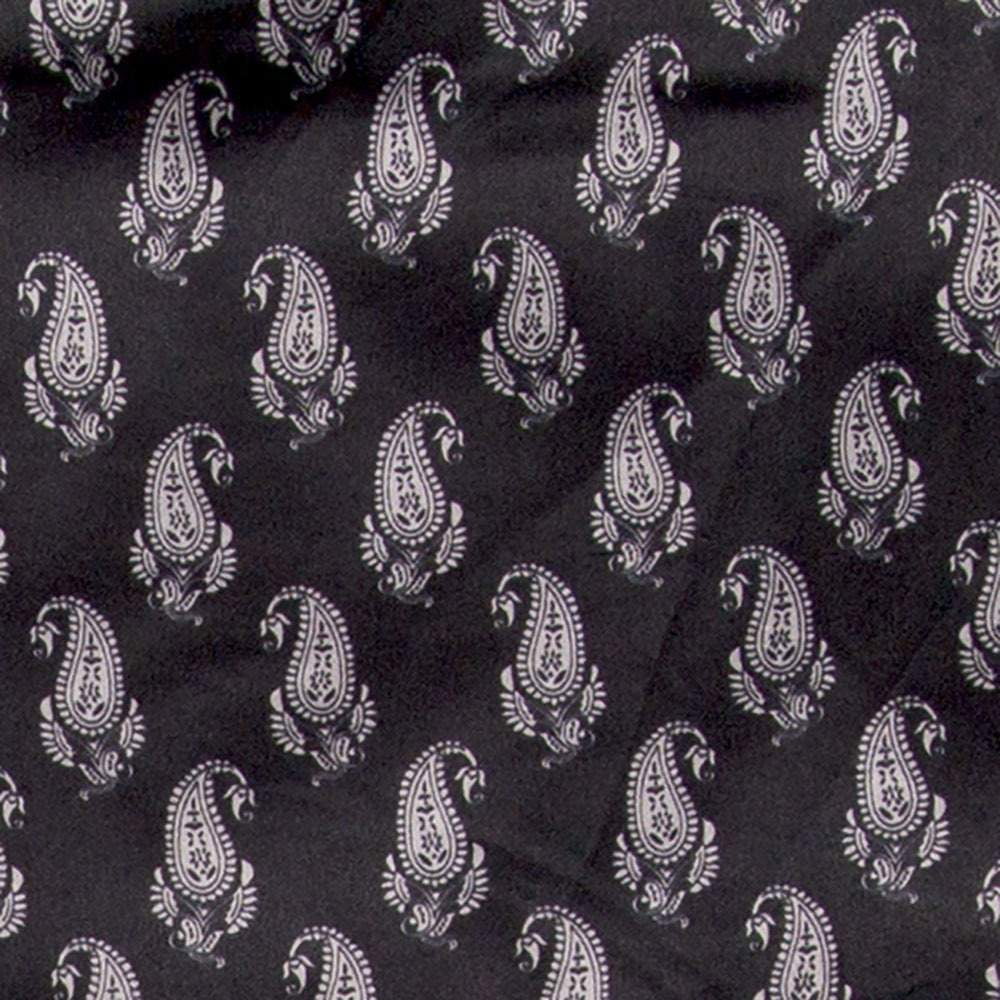 Satin Wyoming Black #4 Black Wild Rag Traders
