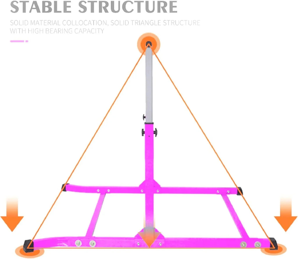 with Bar Training Pad for Foam Athletic Gymnastics Pink Removable Expandable Free