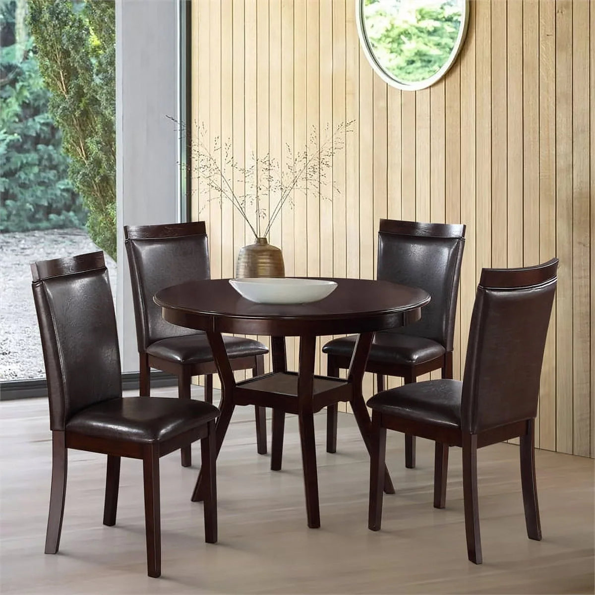 Dining in Espresso Set Shankmen Lexicon 5 Wood Piece