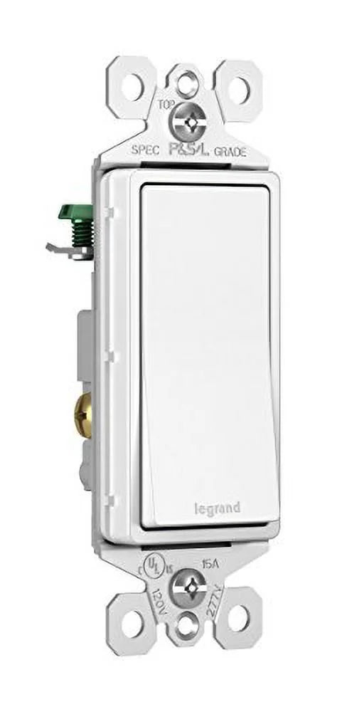 10-Pk. - Switch, Seymour 1 TM870WCP6 White, & Pass Quantity 1-Pole Legrand Light Decorator