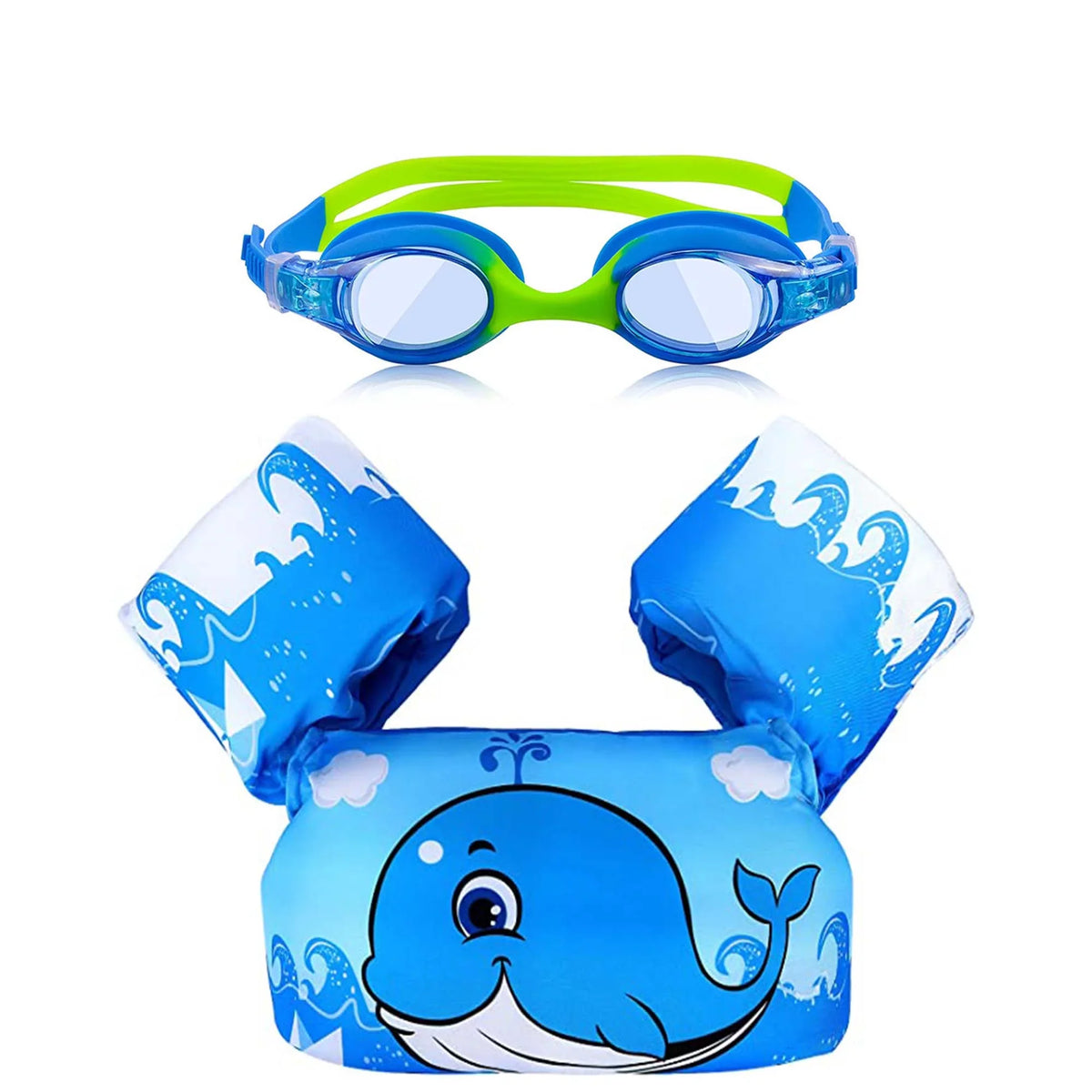 Training Pool, lbs Vest Toddler Jacket Swimming for Equipment Girls for Learning for Swim with Life Goggle Strap Jacket Swimming Adjustable & Boys Suitable Swimming 3-14yrs, Kids Swim 22-66