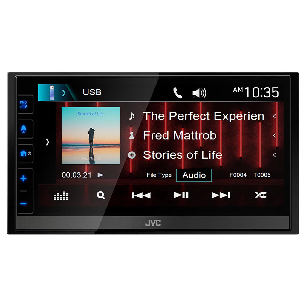 with JVC Media / CarPlay Wheel Android Receiver, With Compatible Steering Auto Digital Interface KW-M780BT 6.8"