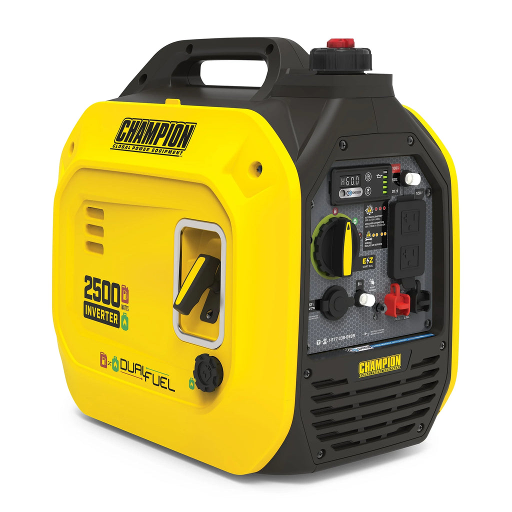 Shield Quiet 2500-Watt Dual and Power Fuel with Equipment Champion Generator CO Technology Portable Inverter