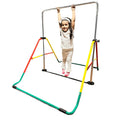 Bar Kids' Folding Equipment, Home Expandable & Gymnastics - Red/Yellow, Adjustable Playground Training