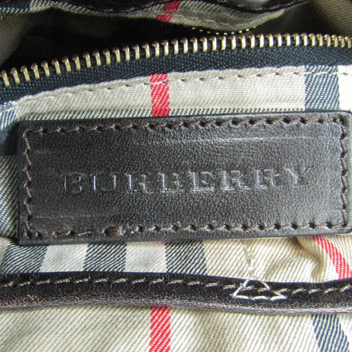 Brown Dark (Good) Bag Women's Burberry Leather Handbag,Shoulder Pre-Owned 3801199