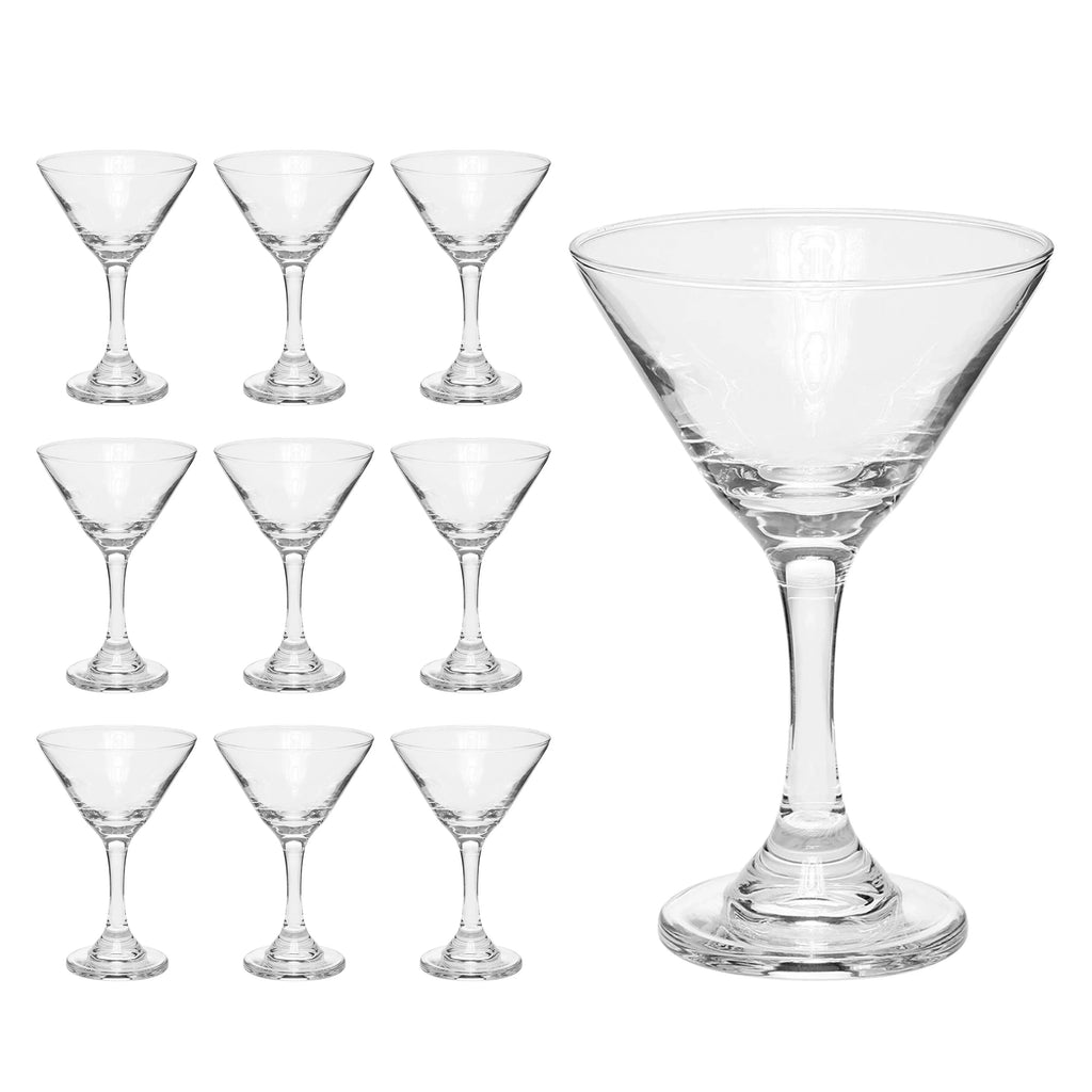 '- Wedding - Set Party Martini for Classic Favors, Bulk Events Glasses Favors, Clear Cocktails, oz. Great Pack 10, of 9.25
