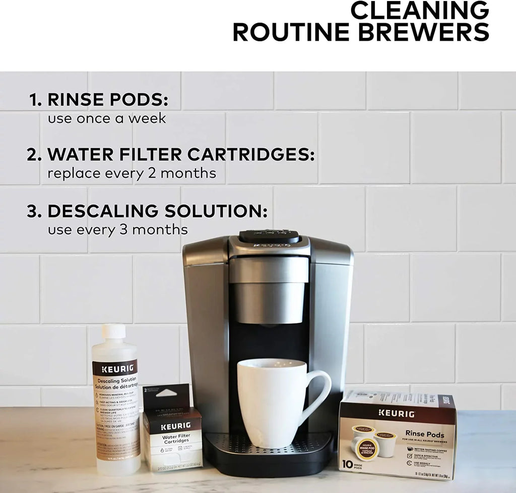 Classic/1.0 6) 2.0 Rinse Over, Keurig Compatible of Reduces & Carry Count 10 Pods, with Coffee (Pack Keurig K-Cup Flavor Makers, Pod