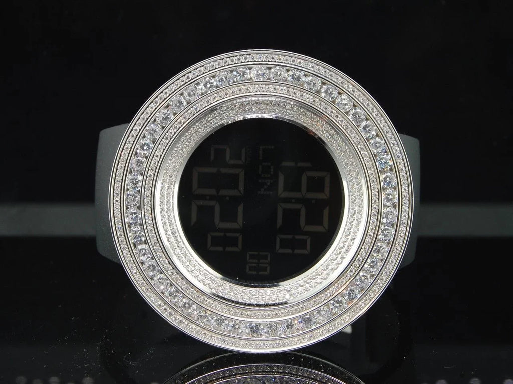 KC JoJino Watch Simulated Mens Diamond White Joe Rodeo ct Techno Custom Com 15