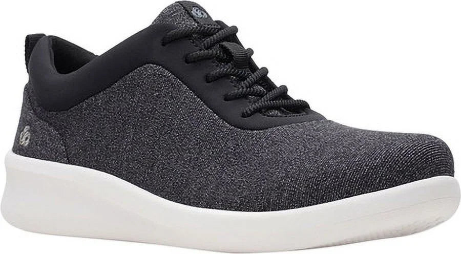 Gray Round Running Toe CLARKS M Womens 6.5 Lightweight Pace Athletic Breathable Adjustable Lace-Up Heel Comfort Padded Shoes