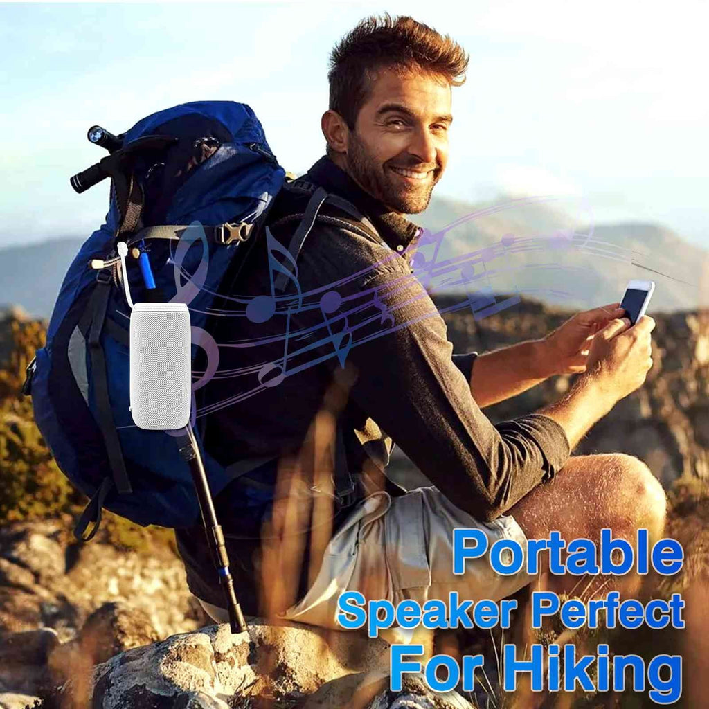 True Portable X808 Surround UrbanX 360° White C5 HD - Speakers Sound BT5.3, Waterproof BLU Pairing, IPX5 Punchy Speaker Speaker, for Bluetooth Max with Wireless Bass,