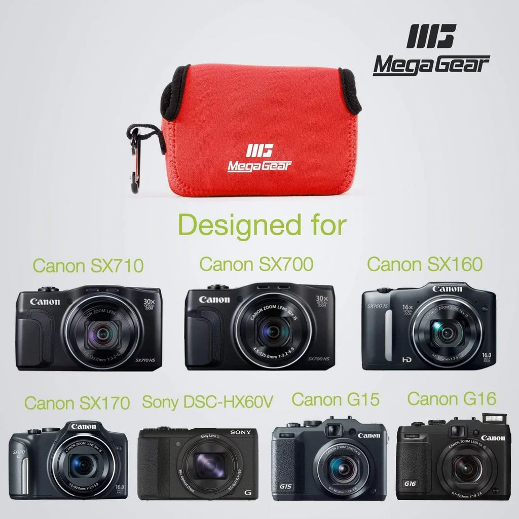 HS, DSC-HX50V, HS, G15, DSC-HX60V, HS, Case PowerShot SX170 G16, SX720 Canon IS, SX160 Canon Camera SX700 SX710 Neoprene IS MegaGear