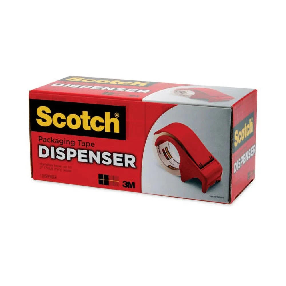 Dispenser 60 2" Tape, Rolls X of For 3" Sealing 1 For Box Order Scotch Core, Compact Up Quick And Each To Yds, | Red Loading