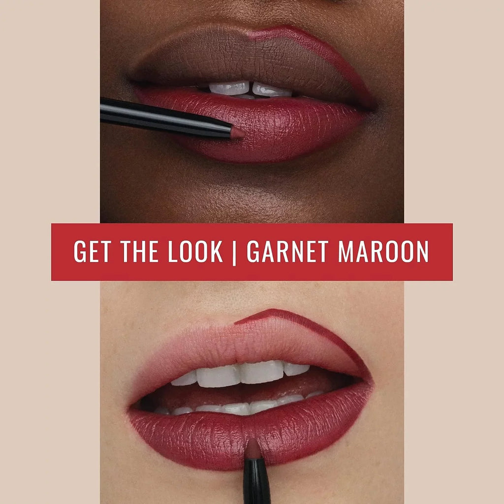 Designer Lip Get Liner Runway Liner Lip Rogue Sharpener, Matte Pencil, and the Garnet-Maroon Look