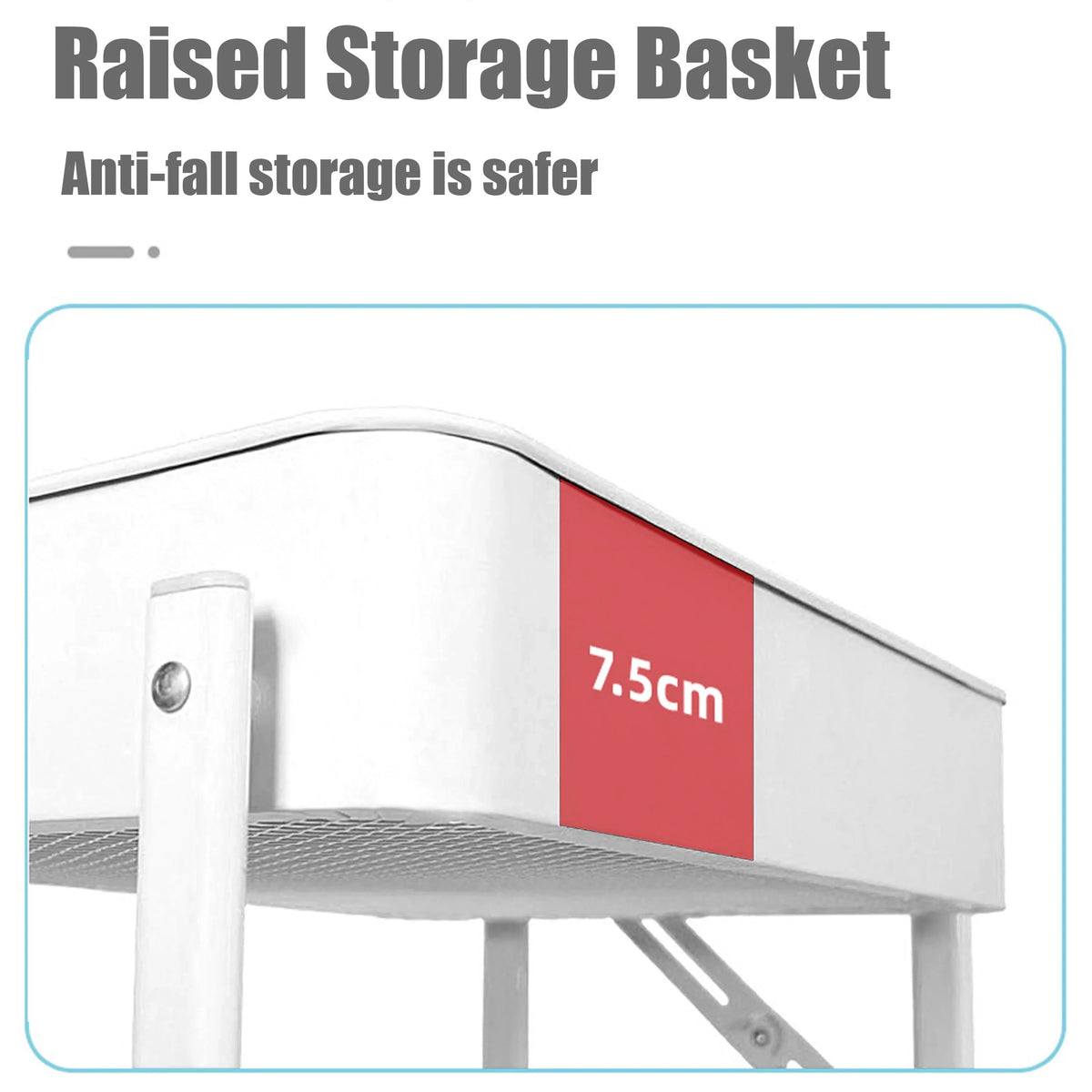 Mobile Storage Rolling Metal Multi-Function Office Folding Tier Utility 3 Foldable Rolling Storage Wheels, Cart Organizer With Cart Home for Utility Craft Cart Shelves Cart Library