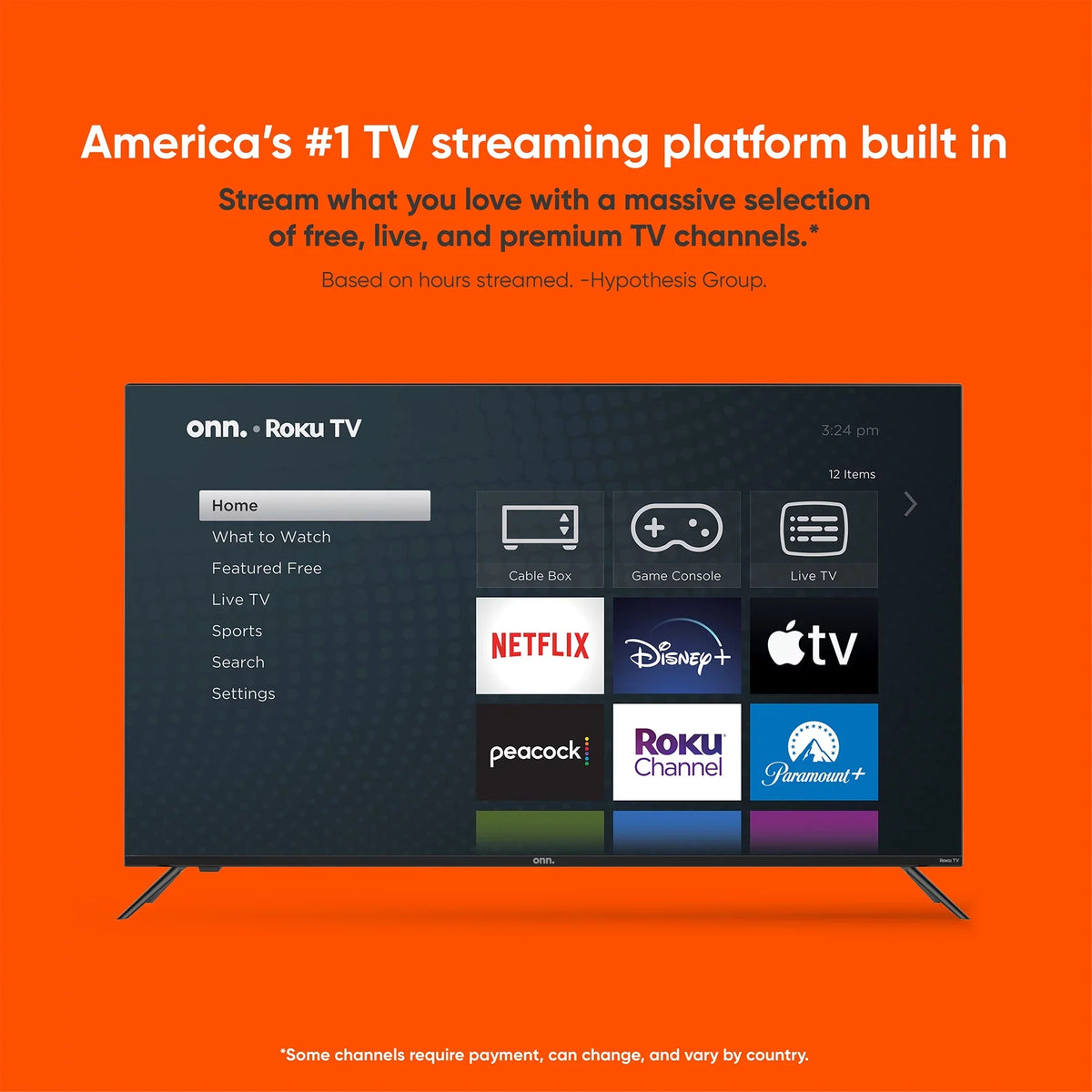 LED TV FHD Class Roku (1080P) (100069992) Smart 43” onn.