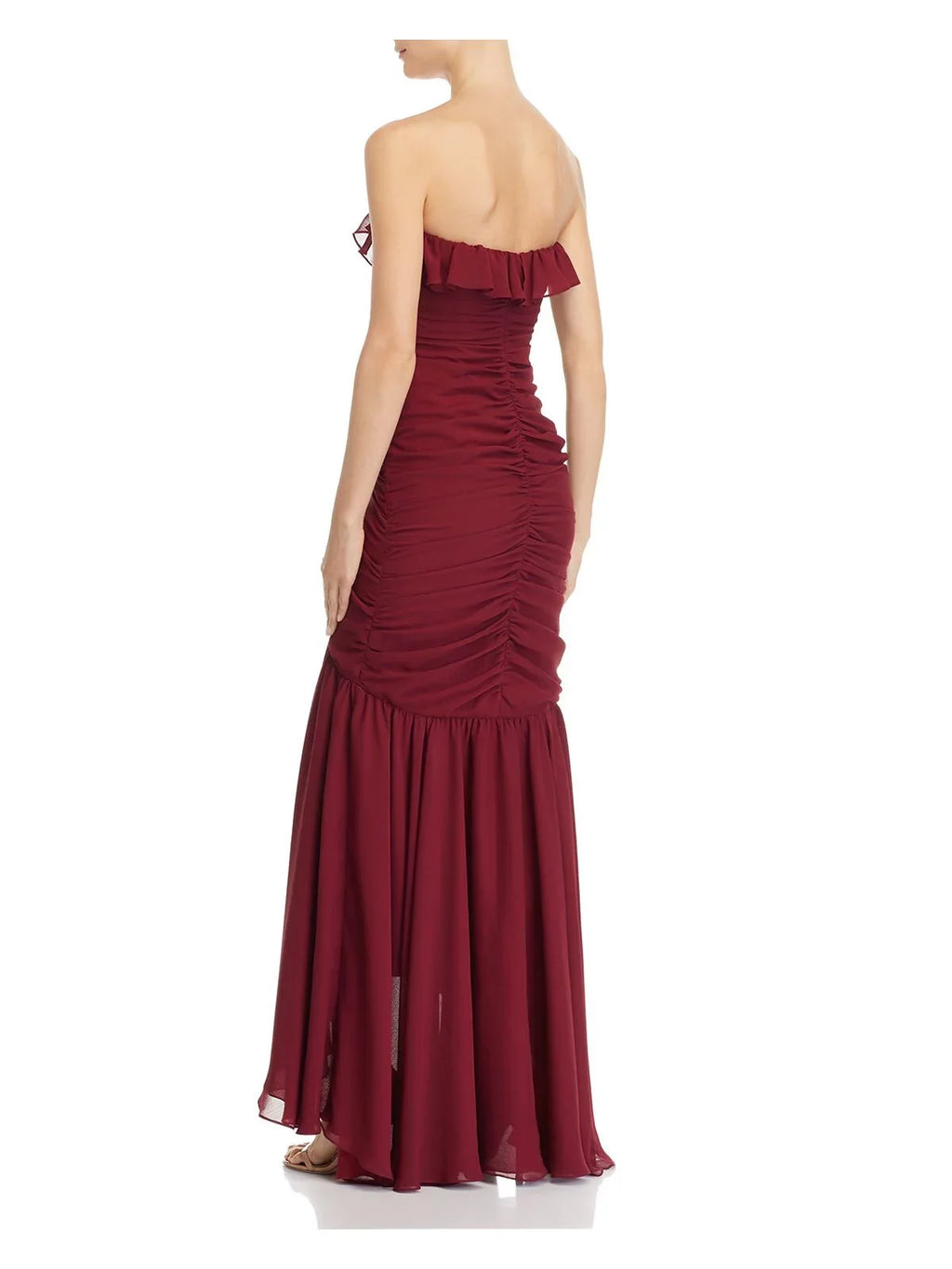Burgundy Neckline outfit JILL Womens STUART Sweetheart Evening Full-Length 2 Hi-Lo