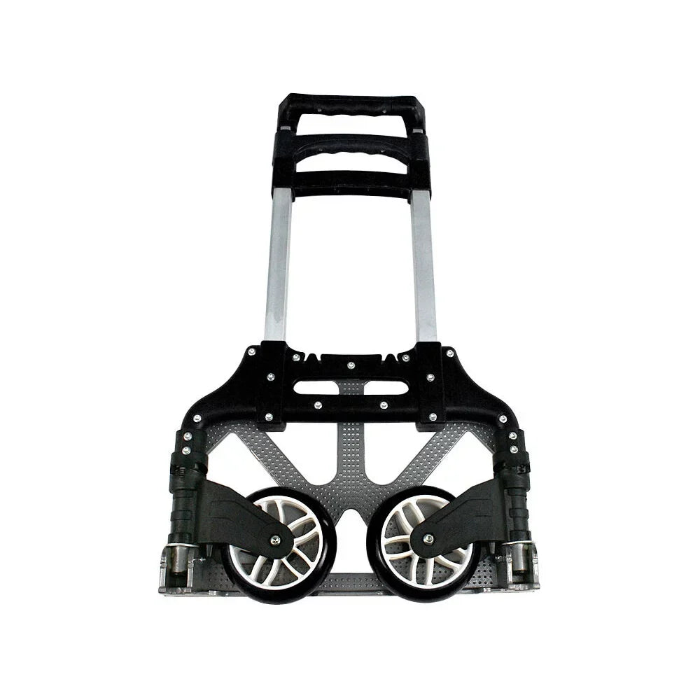 Folding Dolly Push, SEGAWE Black, Trolley Hand Aluminium Compact Luggage Carts.