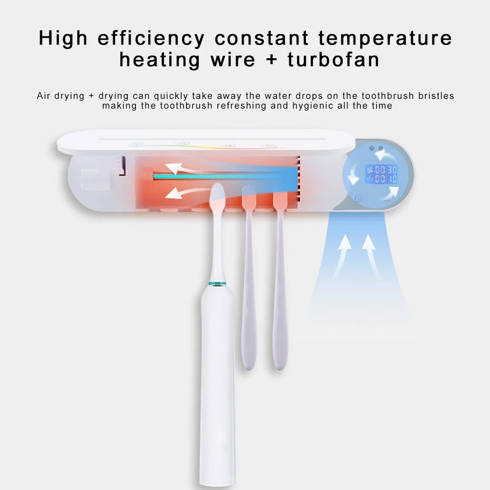 Gesture UV Rack Air-Drying Ozone, Smart Sterilizer Toothbrush Induction, for with Hygienic & Dental Care