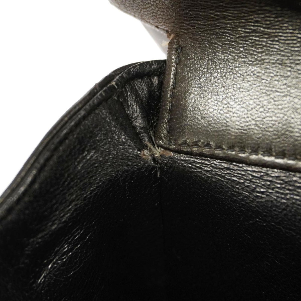 Face (Good) Women's Bag Pre-Owned Chain Matelasse Lambskin Black W Shoulder Double