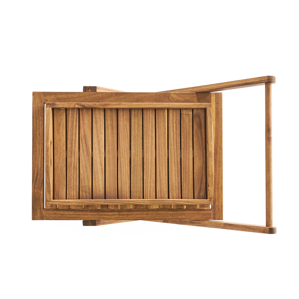 GDF Studio Indoor/exterior Acacia Tiered Bar Natural Kenilworth Wood Cart, 2