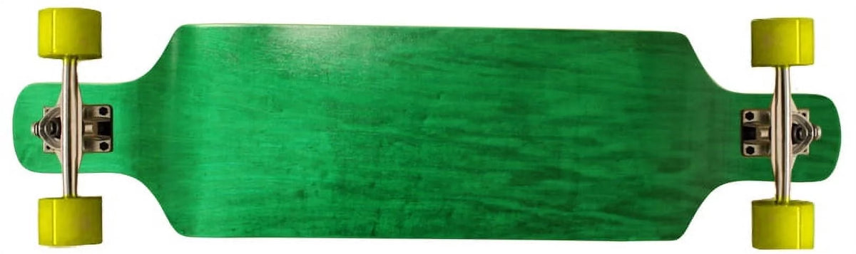 Longboard Green Shape Complete Concave Down Maple 9.4 Symmetrical 38 x Drop