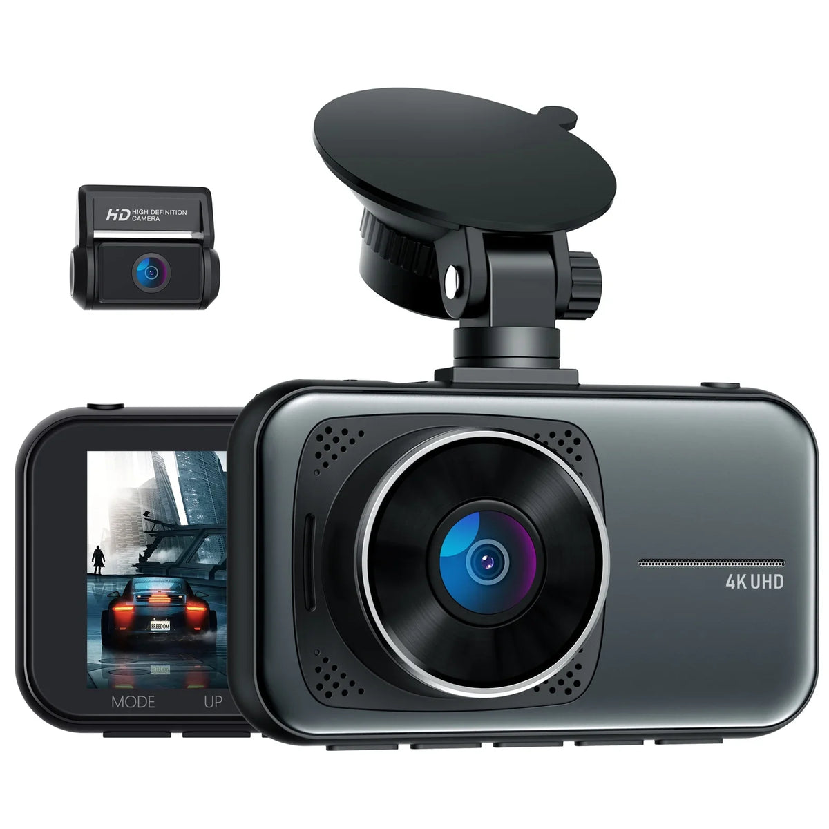 Rear, Dual Camera Cam 4K Front TOGUARD FHD WDR Camera UHD DVR Dash 1080P and Dash Car
