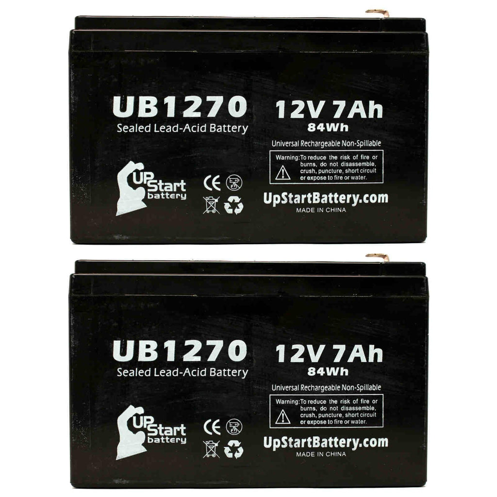 Sealed Terminal, Replacement Adapters Terminal 4 Battery Universal UB1270 - Acid F2 AGM, SLA) Pack 7000mAh, - F1 to Upsonic Battery Compatible 2x 7Ah, Includes Lead (12V, - F1 PCM200VR