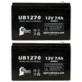 Sealed Terminal, Replacement Adapters Terminal 4 Battery Universal UB1270 - Acid F2 AGM, SLA) Pack 7000mAh, - F1 to Upsonic Battery Compatible 2x 7Ah, Includes Lead (12V, - F1 PCM200VR