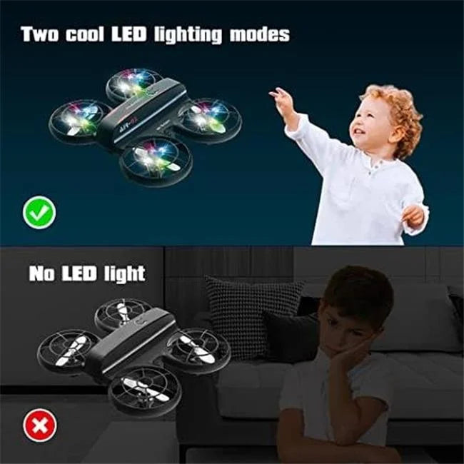 Green Mode Altitude Hold with & Headless & RC UNO1RC - Quadcopter Drone Blue NM55535