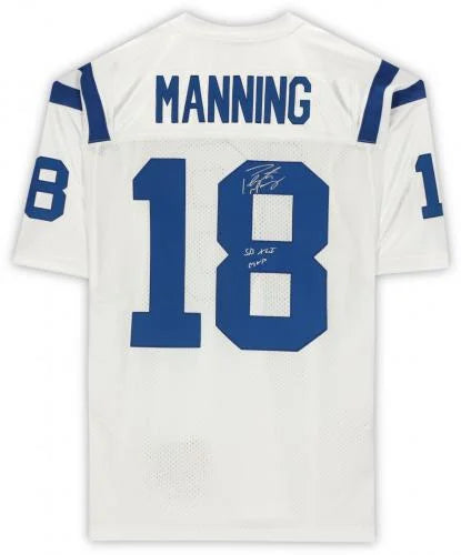 Colts Manning Fanatics Inscription XLI Super Authentic & MVP" Bowl Indianapolis Mitchell Peyton with Jersey Ness Authentic "SB - Autographed White Certified