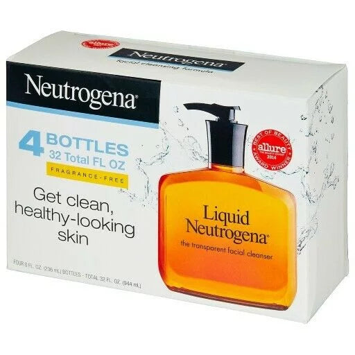 Liquid Formula, oz. Neutrogena Cleansing 4 fl. pk./8 Facial
