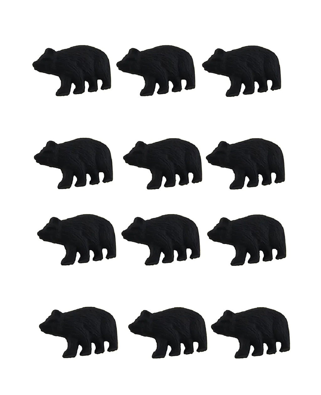 Cabinet Black Forest Drawer Cast Bear Iron 12 Pull Knob of Set Zeckos