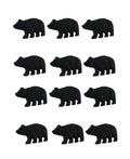 Cabinet Black Forest Drawer Cast Bear Iron 12 Pull Knob of Set Zeckos