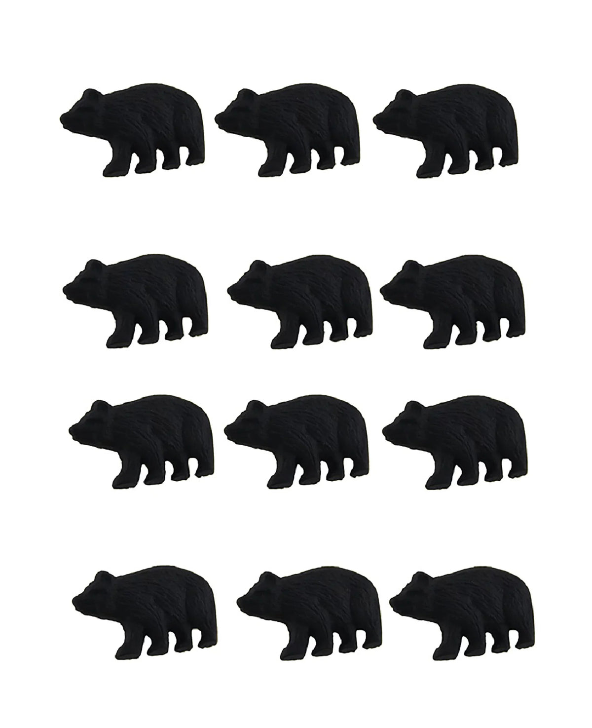 Cabinet Black Forest Drawer Cast Bear Iron 12 Pull Knob of Set Zeckos