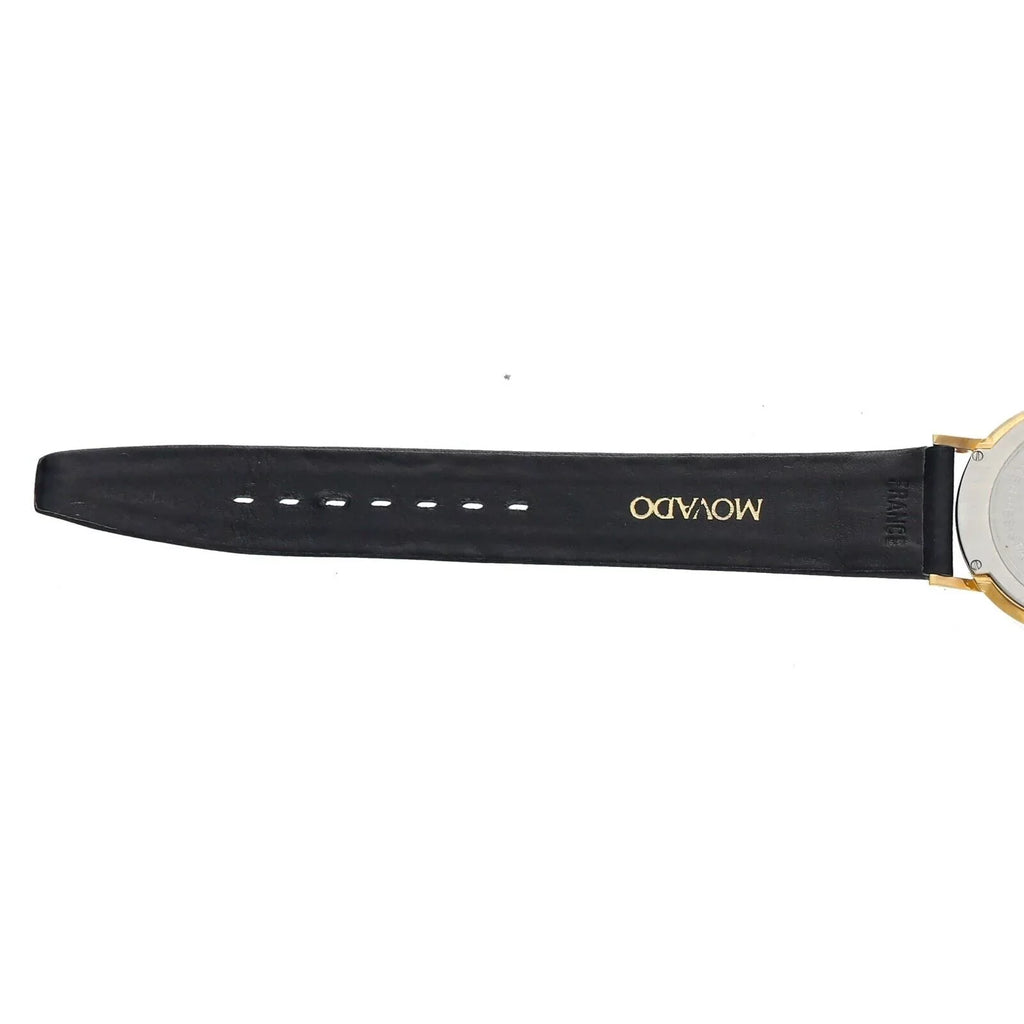 87.40.882L Museum Movado Watch 30mm Leather Ultra-Thin Wrist Hyatt Quartz